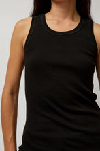 Load image into Gallery viewer, St. Agni Organic Cotton Soft Rib Singlet in Black