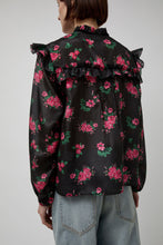 Load image into Gallery viewer, StandAlone Sheer Fringe Blouse in Roses