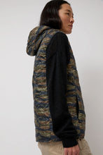 Load image into Gallery viewer, TAION Hooded W-Zip Down Vest in Tiger Stripe