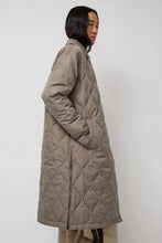 Load image into Gallery viewer, TAION Military Breasted Long Down Jacket in Light Mocha