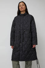 Load image into Gallery viewer, TAION Military Flyfront Long Down Jacket in Paisley