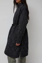 Load image into Gallery viewer, TAION Military Flyfront Long Down Jacket in Paisley