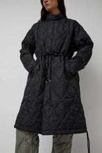 Load image into Gallery viewer, TAION Military Flyfront Long Down Jacket in Paisley