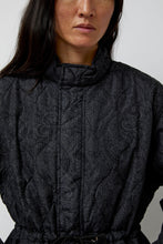 Load image into Gallery viewer, TAION Military Flyfront Long Down Jacket in Paisley