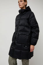 Load image into Gallery viewer, TAION Mountain Packable Volume Down Hood Coat in Black