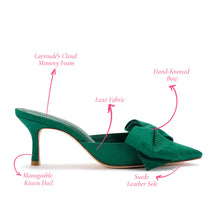 Load image into Gallery viewer, Mini Elle Pump In Emerald Fabric