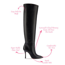 Load image into Gallery viewer, Kate Hi Boot In Black Leather