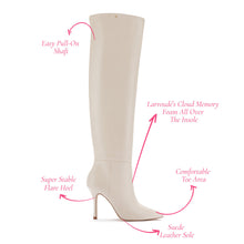 Load image into Gallery viewer, Kate Hi Boot In Ivory Leather