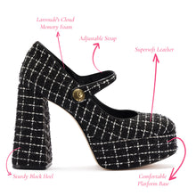 Load image into Gallery viewer, Emma Pump In Black Tweed