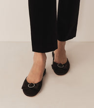 Load image into Gallery viewer, TILLY MULE -- BLACK SATIN