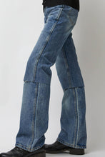 Load image into Gallery viewer, TONYWACK Layered Denim Jeans in Washed Blue