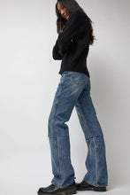 Load image into Gallery viewer, TONYWACK Layered Denim Jeans in Washed Blue