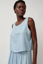 Load image into Gallery viewer, Vladimir Karaleev Basic Tank in Light Blue Tencel