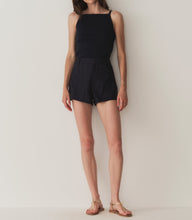 Load image into Gallery viewer, YVAINE SHORT -- NAVY PINSTRIPE