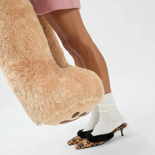 Load image into Gallery viewer, Amal Faux Fur Mule In Leopard Jacquard