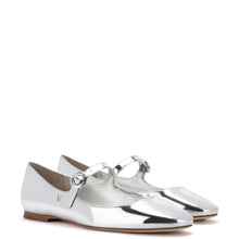 Load image into Gallery viewer, Blair Ballet Flat In Silver Specchio