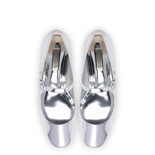 Load image into Gallery viewer, Blair Ballet Flat In Silver Specchio