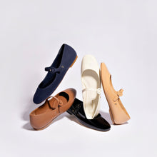 Load image into Gallery viewer, Blair Ballet Flat In Ivory Patent Leather