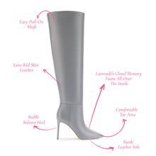 Load image into Gallery viewer, Larroudé x Jennifer Fisher Boot In Cement Grey Leather