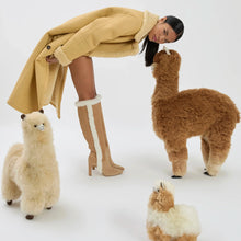 Load image into Gallery viewer, Cindy Hi Faux Fur Boot In Peanut Suede and Natural Shearling