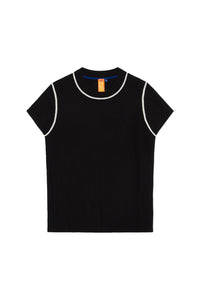 NONAME FINE RIB BABY TEE