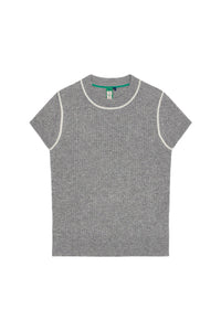 NONAME FINE RIB BABY TEE