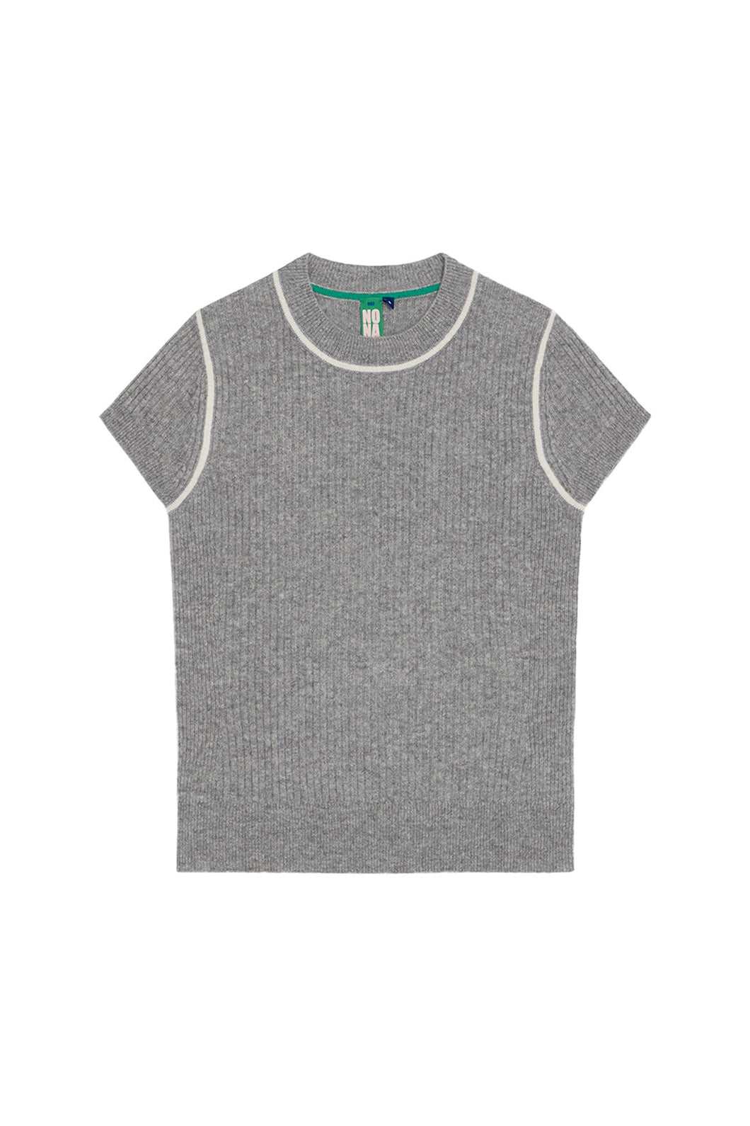 NONAME FINE RIB BABY TEE