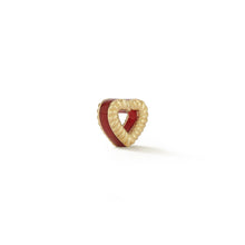 Load image into Gallery viewer, New Leona Collection Heart Slider Carnelian Inlay Charm