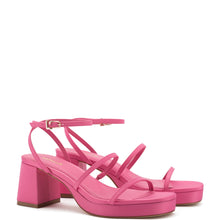 Load image into Gallery viewer, Gio Sandal In Pink Satin