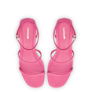 Gio Sandal In Pink Satin