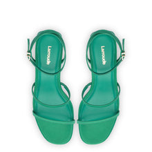 Load image into Gallery viewer, Gio Sandal In Green Satin