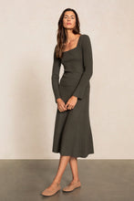 Load image into Gallery viewer, MIRA RIBBED MIDI SKIRT