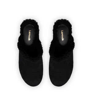 Miso Platform Clog In Black Knit