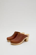 Load image into Gallery viewer, No.6 Old School Clog on High Heel in Bourbon