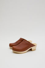 Load image into Gallery viewer, No.6 Old School Clog on Mid Heel in Bourbon