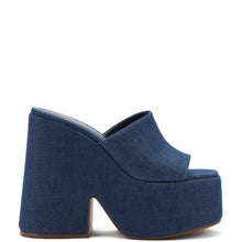 Load image into Gallery viewer, Wanda Platform Mule In Blue Denim