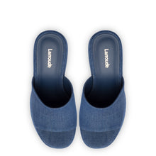 Load image into Gallery viewer, Wanda Platform Mule In Blue Denim